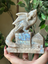 Load image into Gallery viewer, Moonstone Dragon Carving
