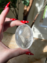 Load image into Gallery viewer, Large Clear Quartz Palmstone