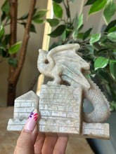 Load image into Gallery viewer, Moonstone Dragon Carving