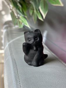 Black Obsidian Lucky Cat