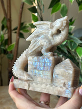 Load image into Gallery viewer, Moonstone Dragon Carving