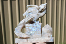 Load image into Gallery viewer, Moonstone Dragon Carving