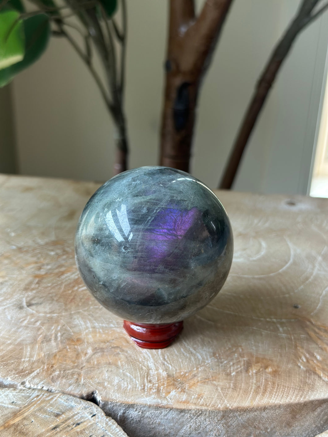 Purple Labradorite Sphere