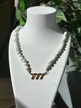 Load image into Gallery viewer, Angel Number Necklace - Howlite 777