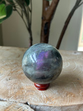 Load image into Gallery viewer, Purple Labradorite Sphere