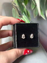 Load image into Gallery viewer, Sterling Silver Champagne Morganite Earrings