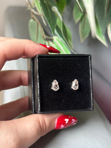 Sterling Silver Champagne Morganite Earrings