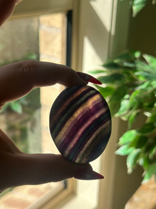 Rainbow Fluorite Palmstone