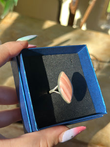 S925 Pink Jasper Ring
