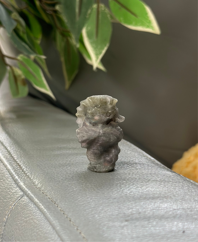 Standing Seahorse - Purple Labradorite