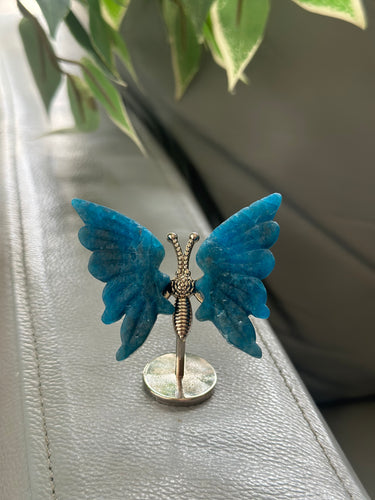 Mini Butterfly On Stand - Apatite