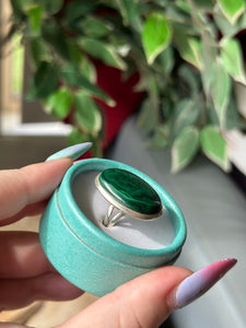 S925 Malachite Ring