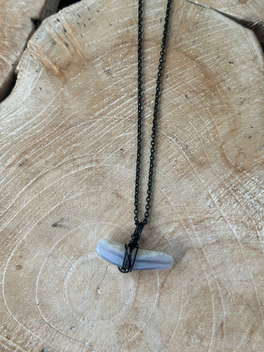 Blue Lace Agate Necklace