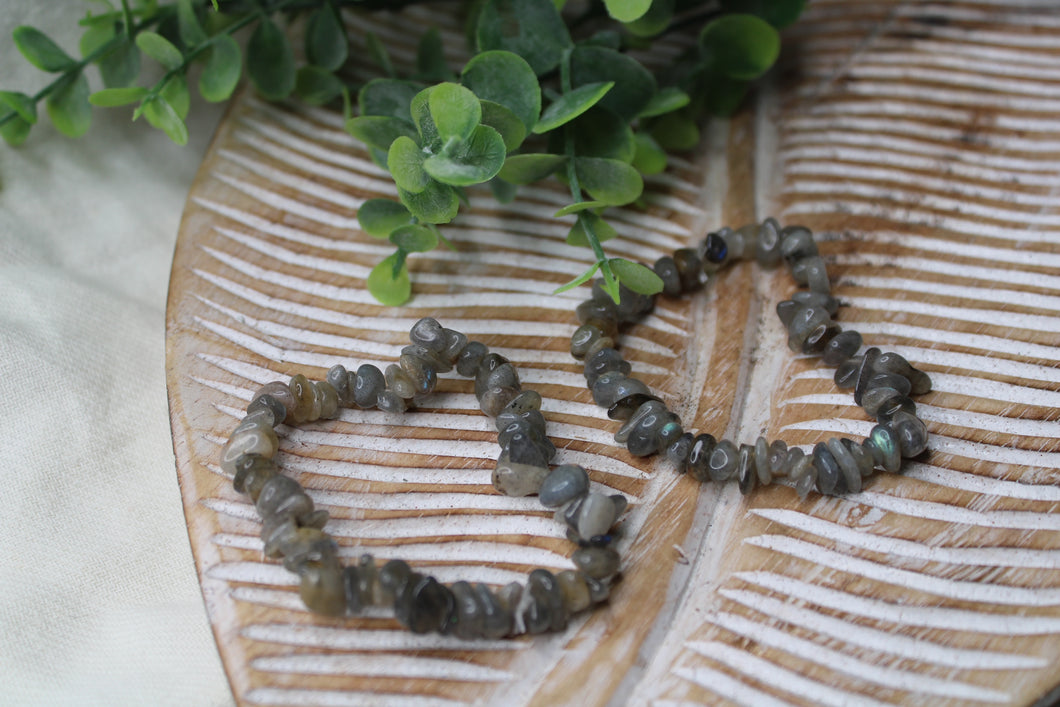 Labradorite Chip Bracelet