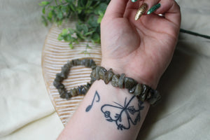 Labradorite Chunky Chip Bracelet