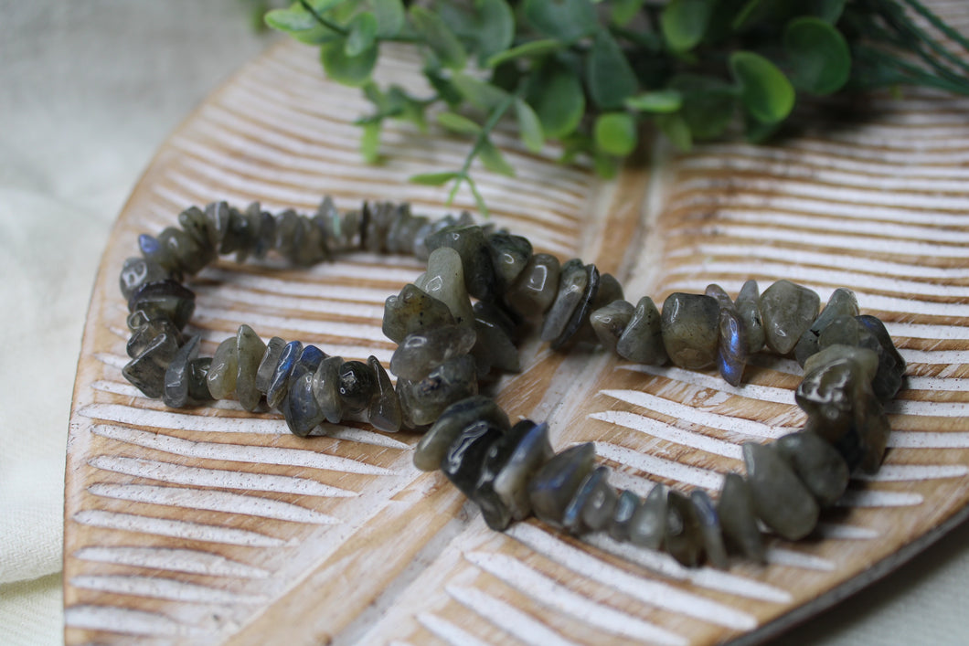 Labradorite Chunky Chip Bracelet