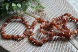 Peach Moonstone Chip Bracelet