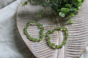 Peridot Chip Bracelet